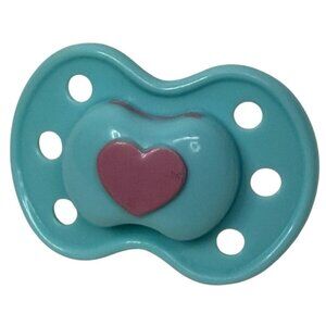 LuvaBella Baby Doll Replacement Pacifier Binky Dummy Blue Pink Heart Luva Bella